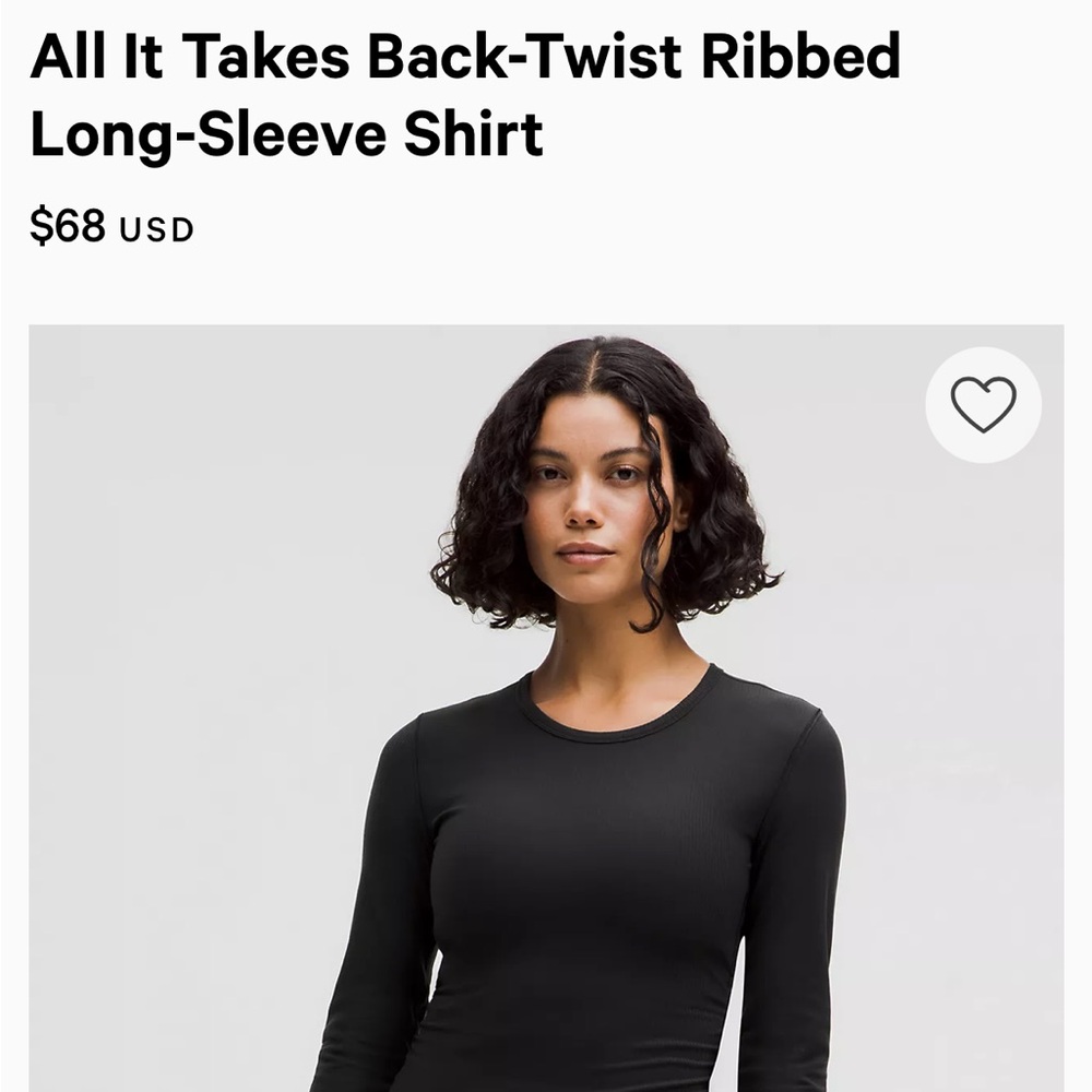 Lululemon Black Long Sleeve
